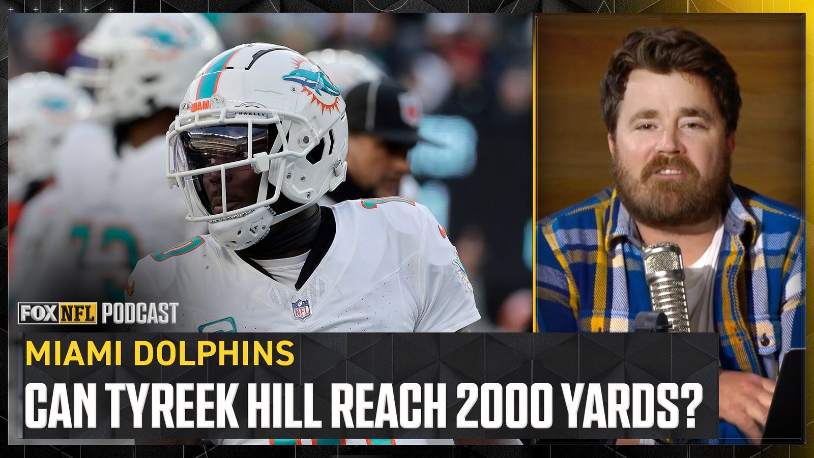 Can Tyreek Hill become the first receiver to 2,000 receiving yards for the Dolphins? 
