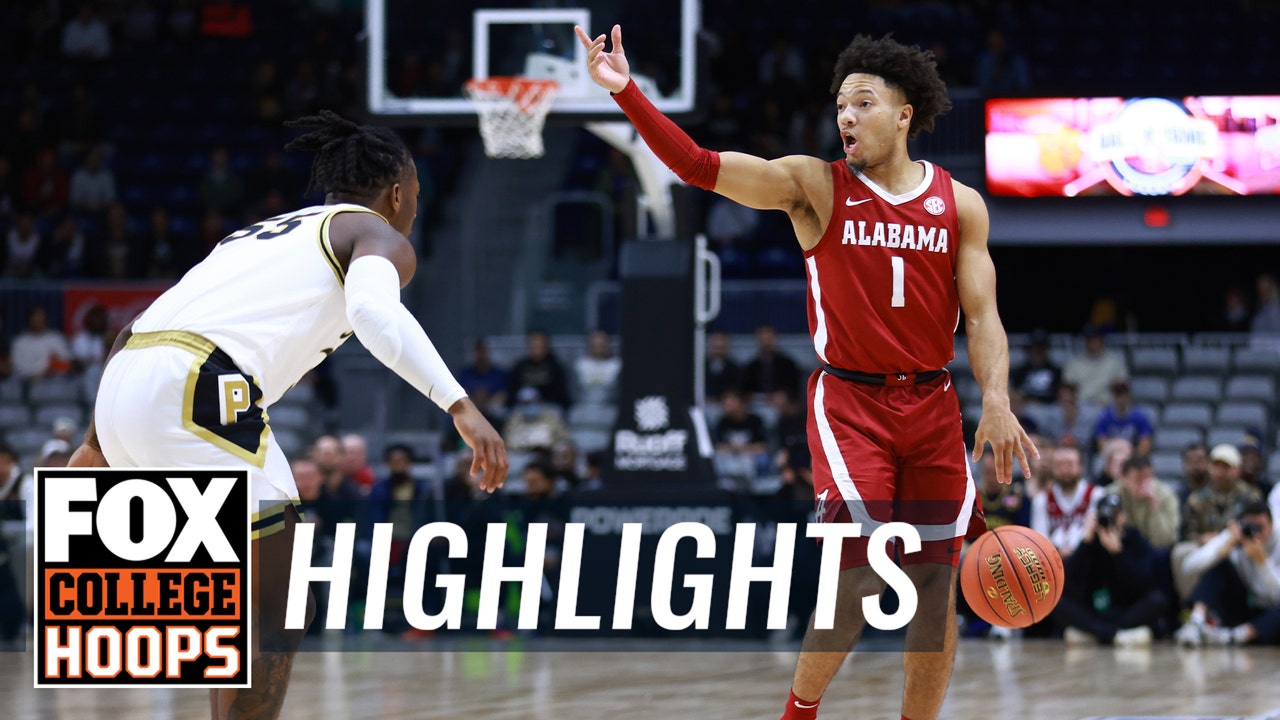 Alabama Crimson Tide vs. No. 4 Purdue Boilermakers Highlights | CBB on FOX