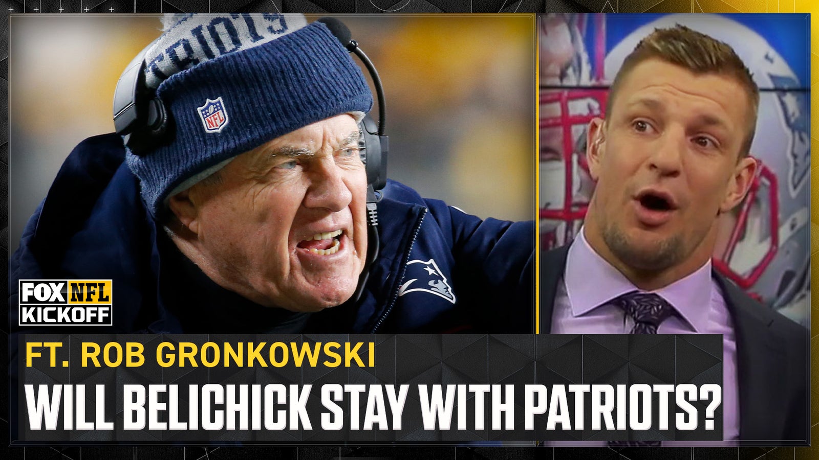 Rob Gronkowski, Julian Edelman discuss their former coach's future