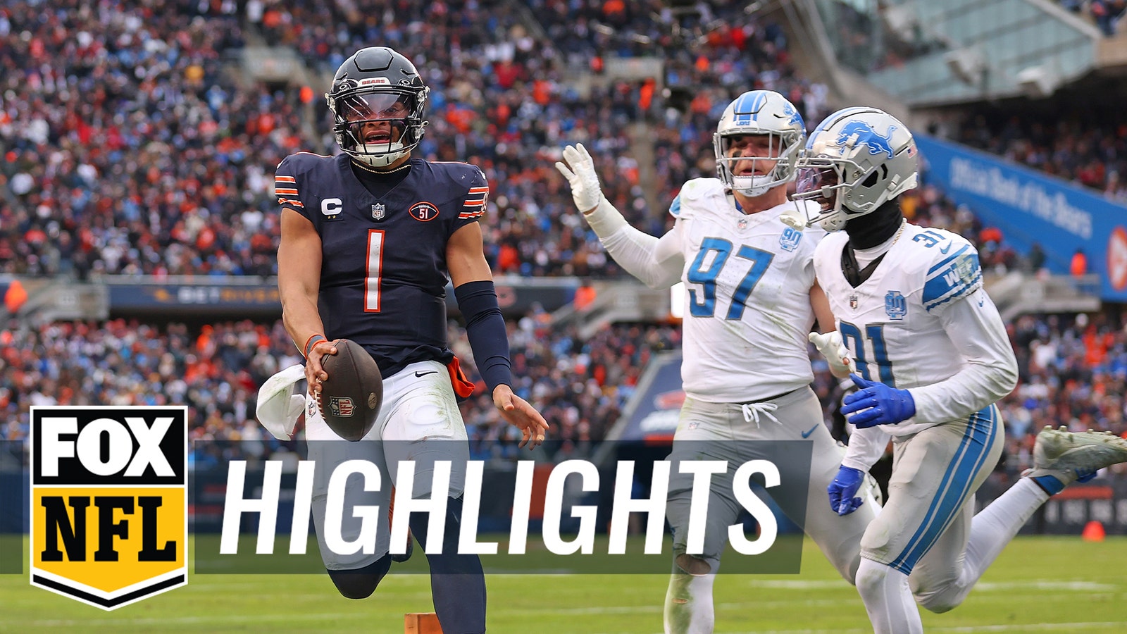 Justin Fields registers two TDs in Bears' 28-13 win over Lions 