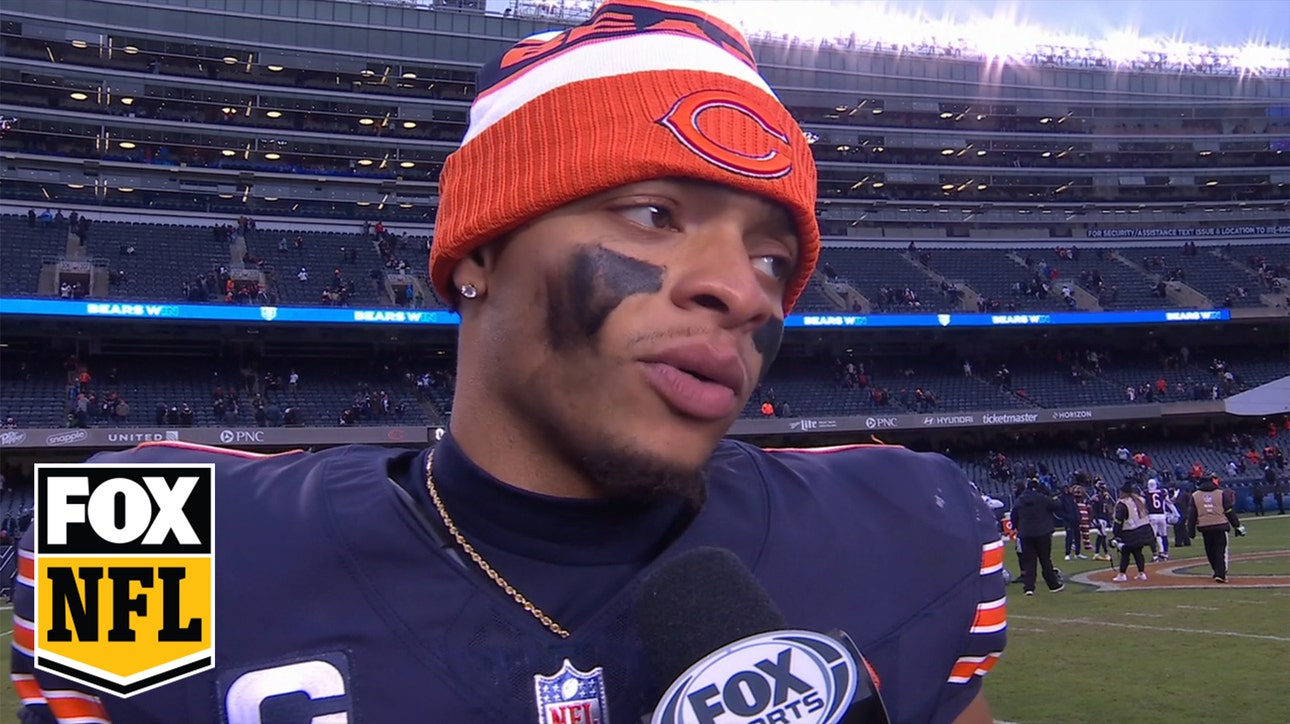 'We're getting better every week' — Bears' Justin Fields on upsetting the Lions, 28-13 | NFL on FOX