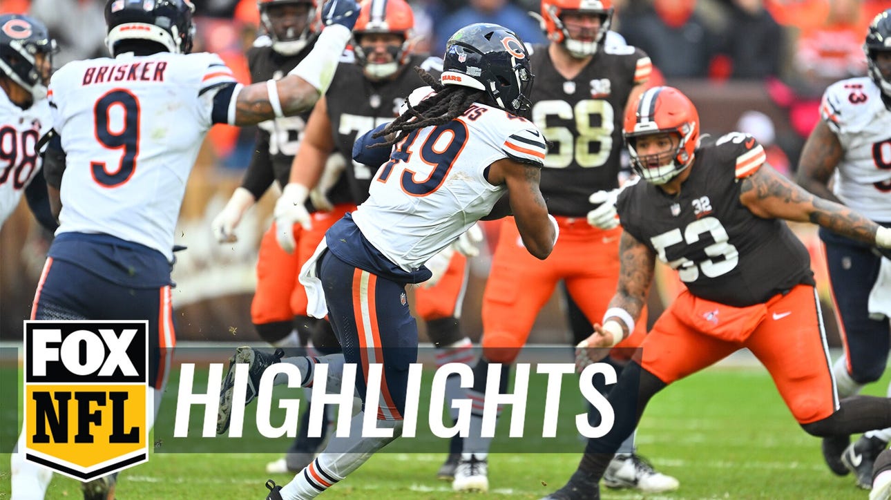 Tremaine Edmunds pulls off an EPIC pick-six to give Bears the lead vs. Browns | NFL Highlights