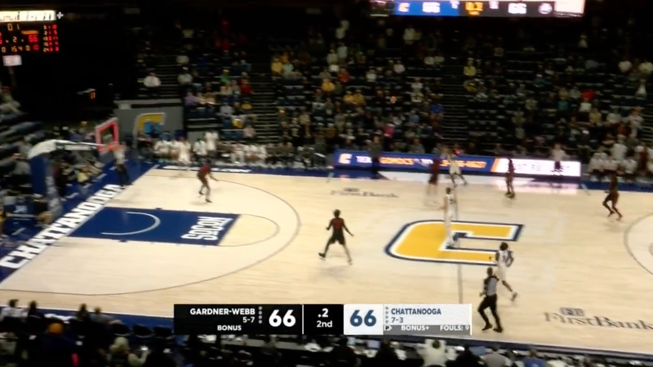 Trey Bonham's half-court, buzzer-beating three propels Chattanooga to a 69-66 win vs. Gardner Webb