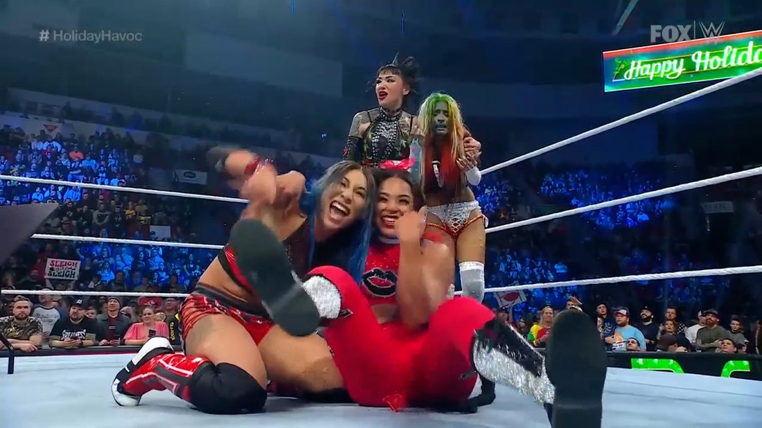 SmackDown Holiday Havoc: Bianca Belair, Shotzi, Michin, Zelina Vega vs. Damage CTRL