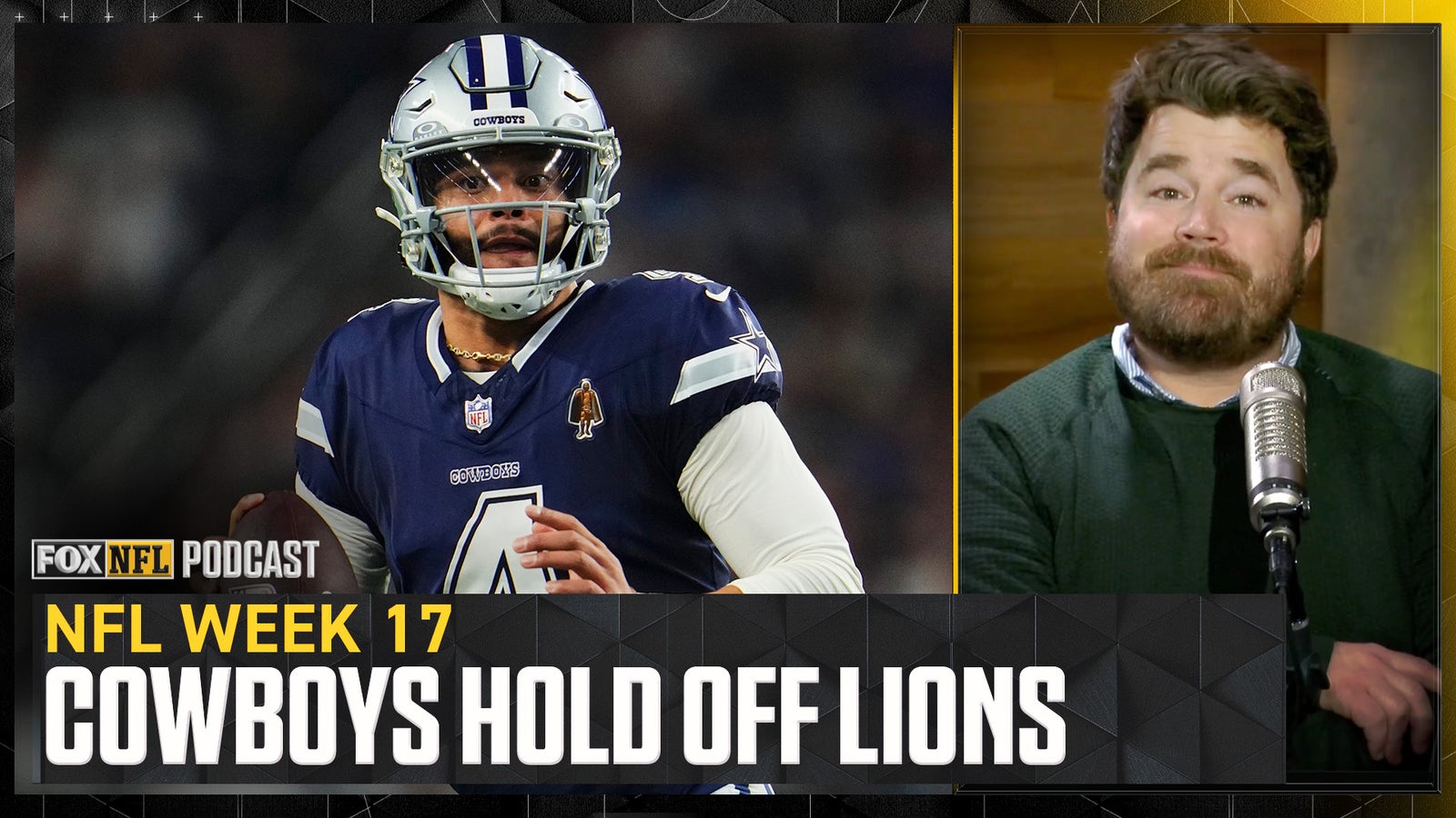 Dak Prescott, Cowboys SURVIVE vs. Jared Goff, Lions - Dave Helman reacts 