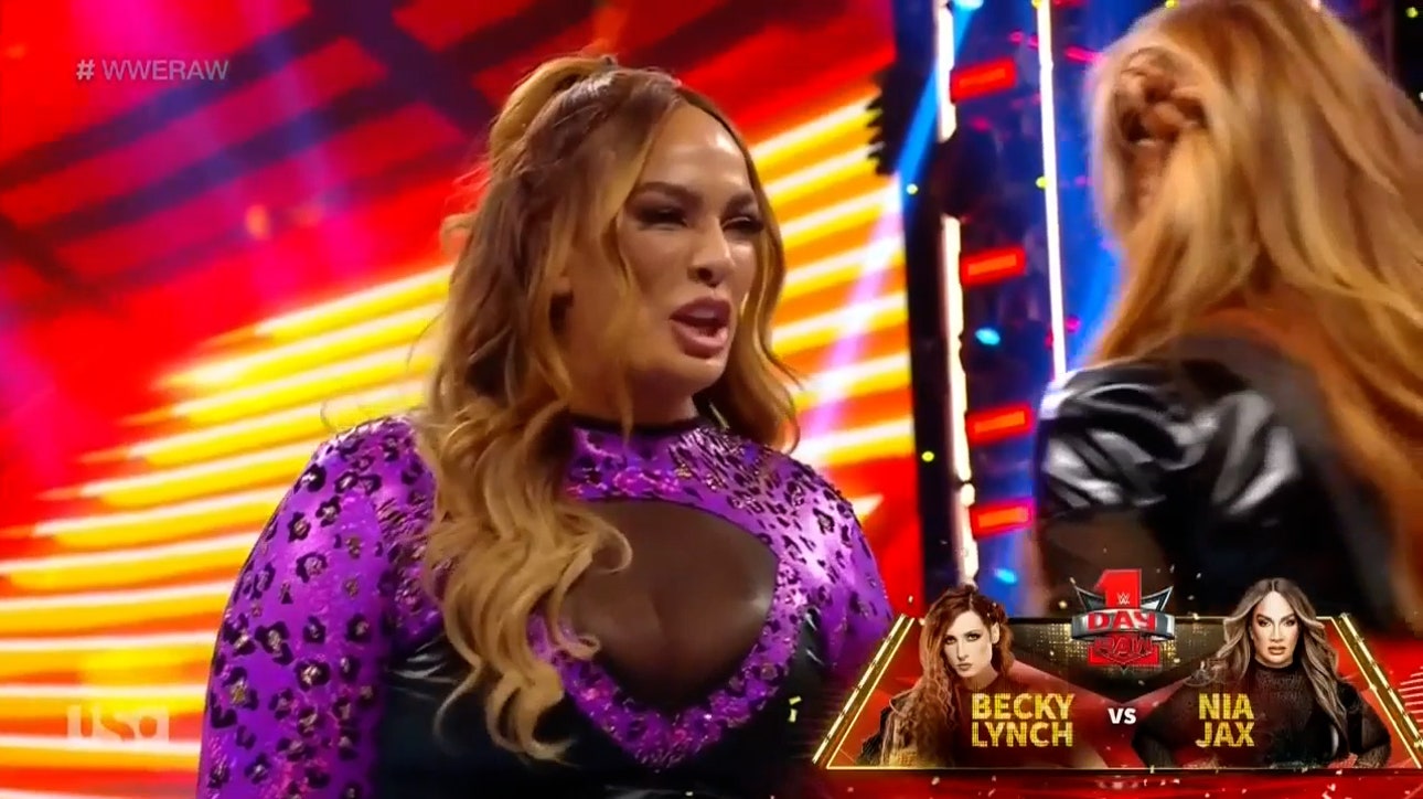Nia Jax lands another bone-crunching punch on Becky Lynch at WWE Day 1 on Raw | WWE on FOX