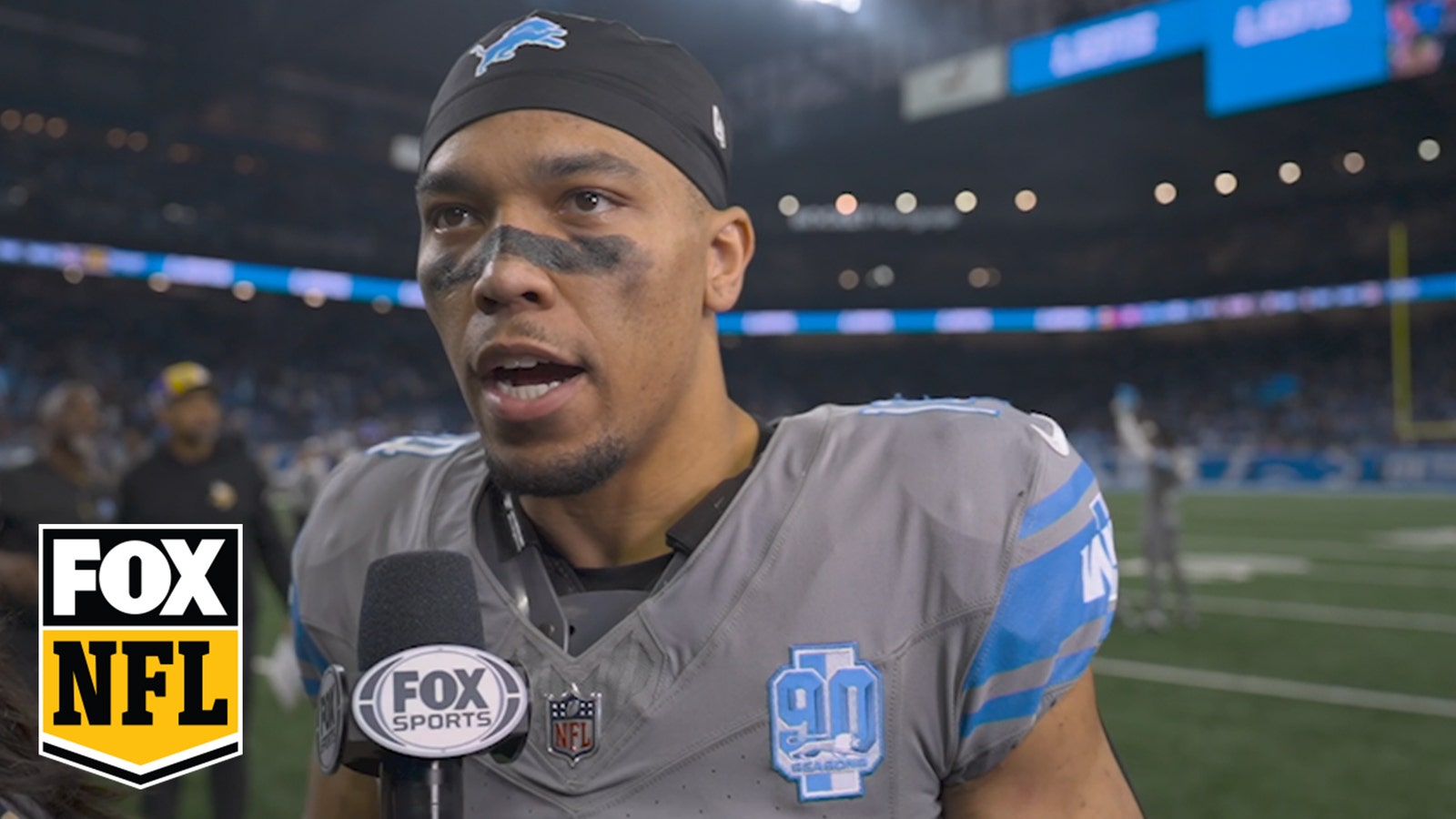 Amon-Ra St. Brown after Lions' win over Vikings: "On to the playoffs"