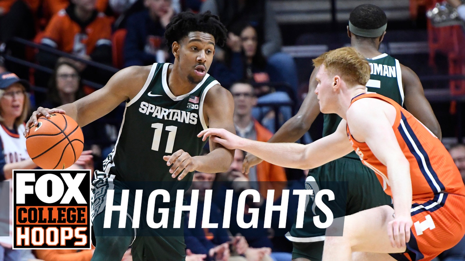 미시간 주립 스파르탄 대 일리노이 파이팅 Illini 하이라이트 | FOX의 CBB