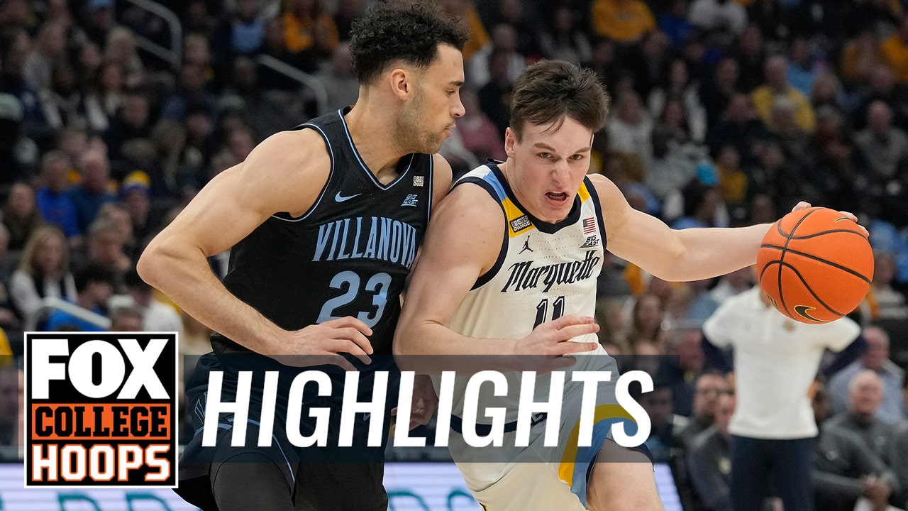 Villanova Wildcats vs No. 17 Marquette Golden Eagles Highlights | CBB on FOX