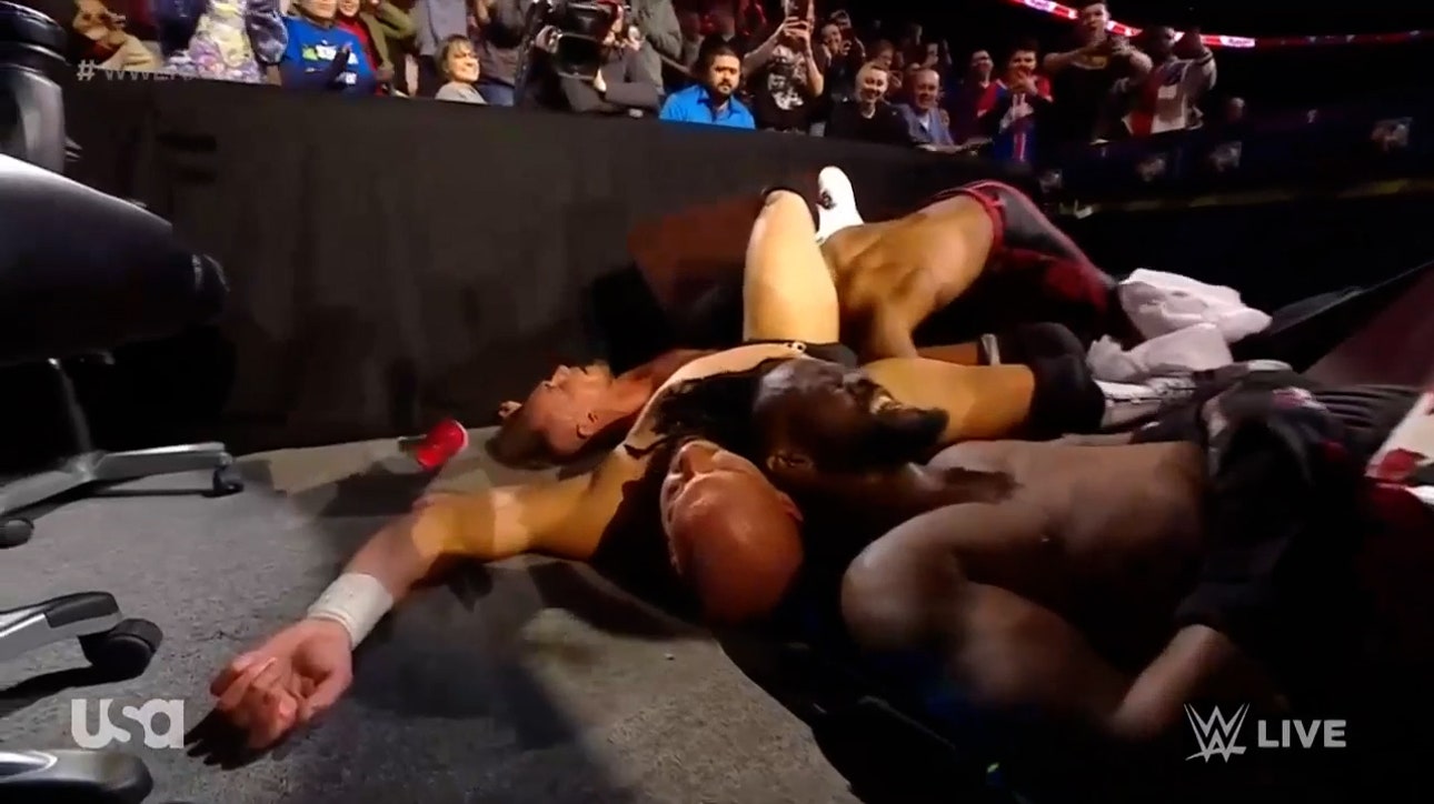 Imperium, New Day double count out turns to massive brawl through crowd | WWE on FOX