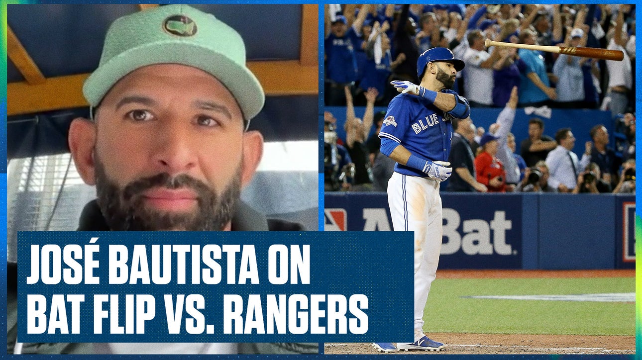 José Bautista on his bat flip vs the Texas Rangers & bat flips in baseball | Flippin' Bats