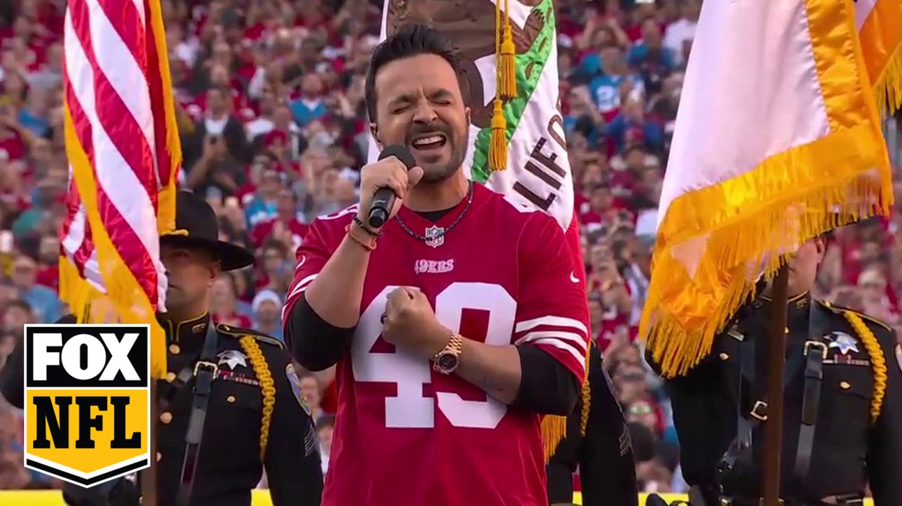 NFC Championship:  Luis Fonsi sings National Anthem ahead of Lions vs. 49ers | NFL on FOX