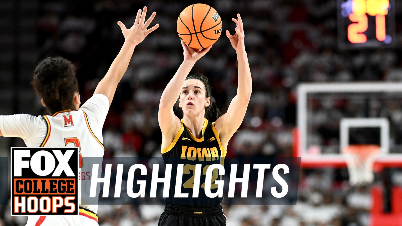 Caitlin Clark GOES OFF for 38 points in Iowa's 93-85 victory over Maryland 