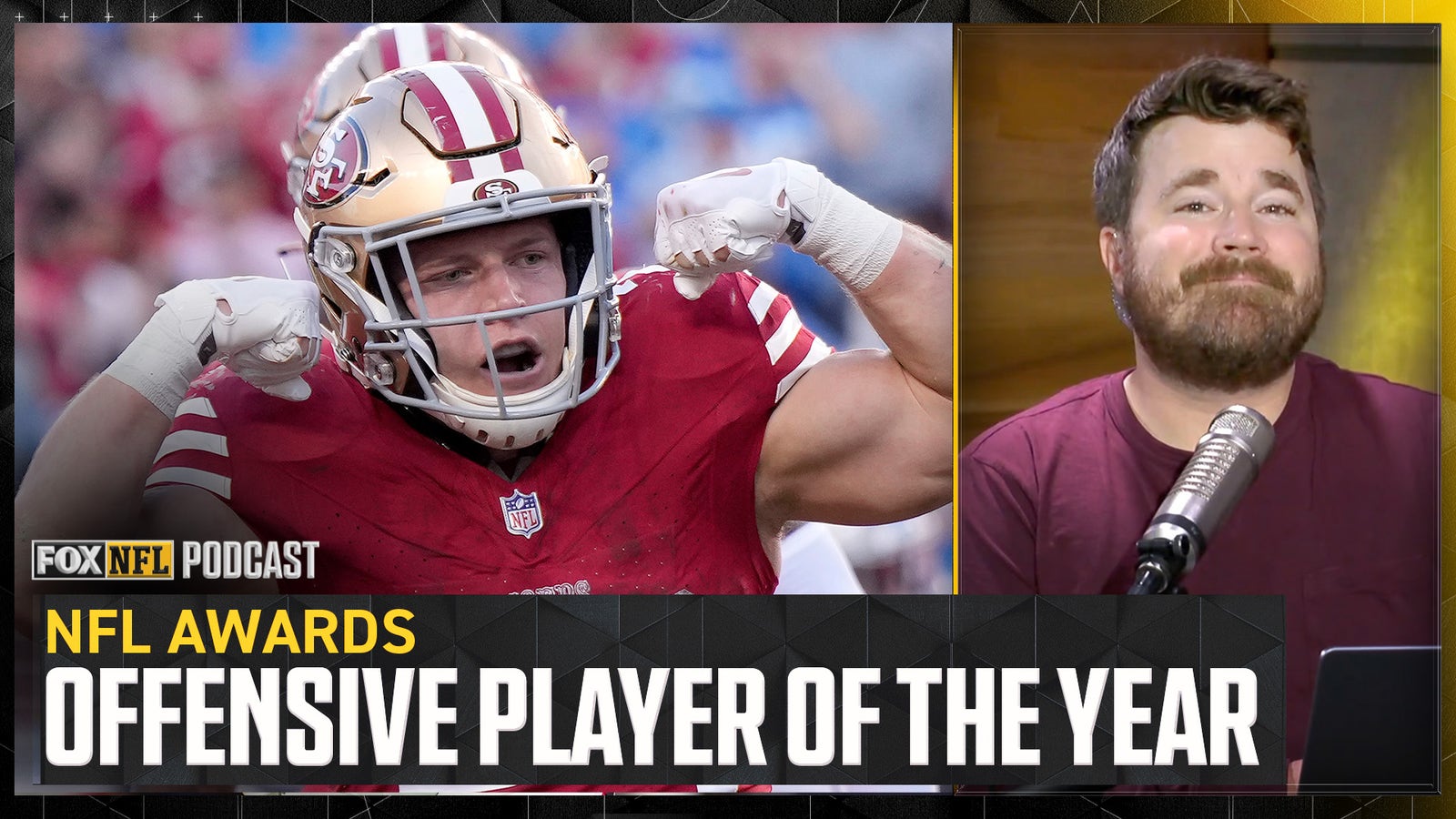 Christian McCaffrey wins NFL on FOX Pod's Offensive Player of the Year
