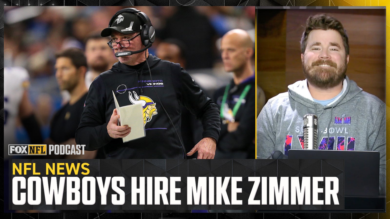 Mike Zimmer hired as Cowboys' defensive coordinator | NFL on FOX Pod