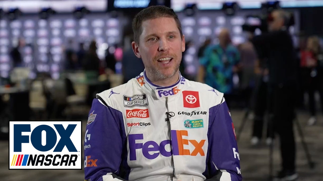 Denny Hamlin explains why he is retiring the 'I beat your favorite driver line' | NASCAR on FOX