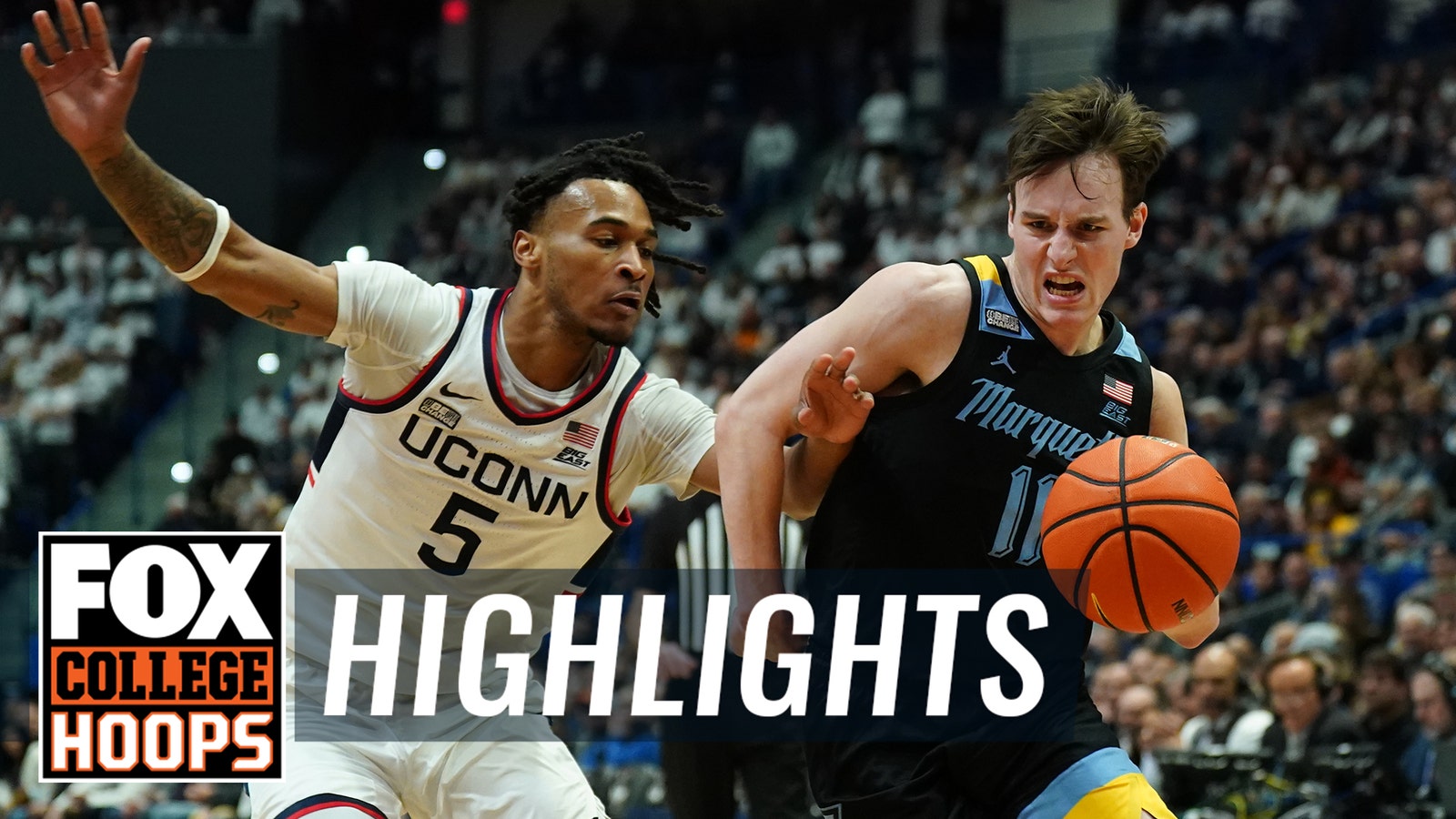 No. 4 Marquette Golden Eagles vs. No. 1 Connecticut Huskies Highlights