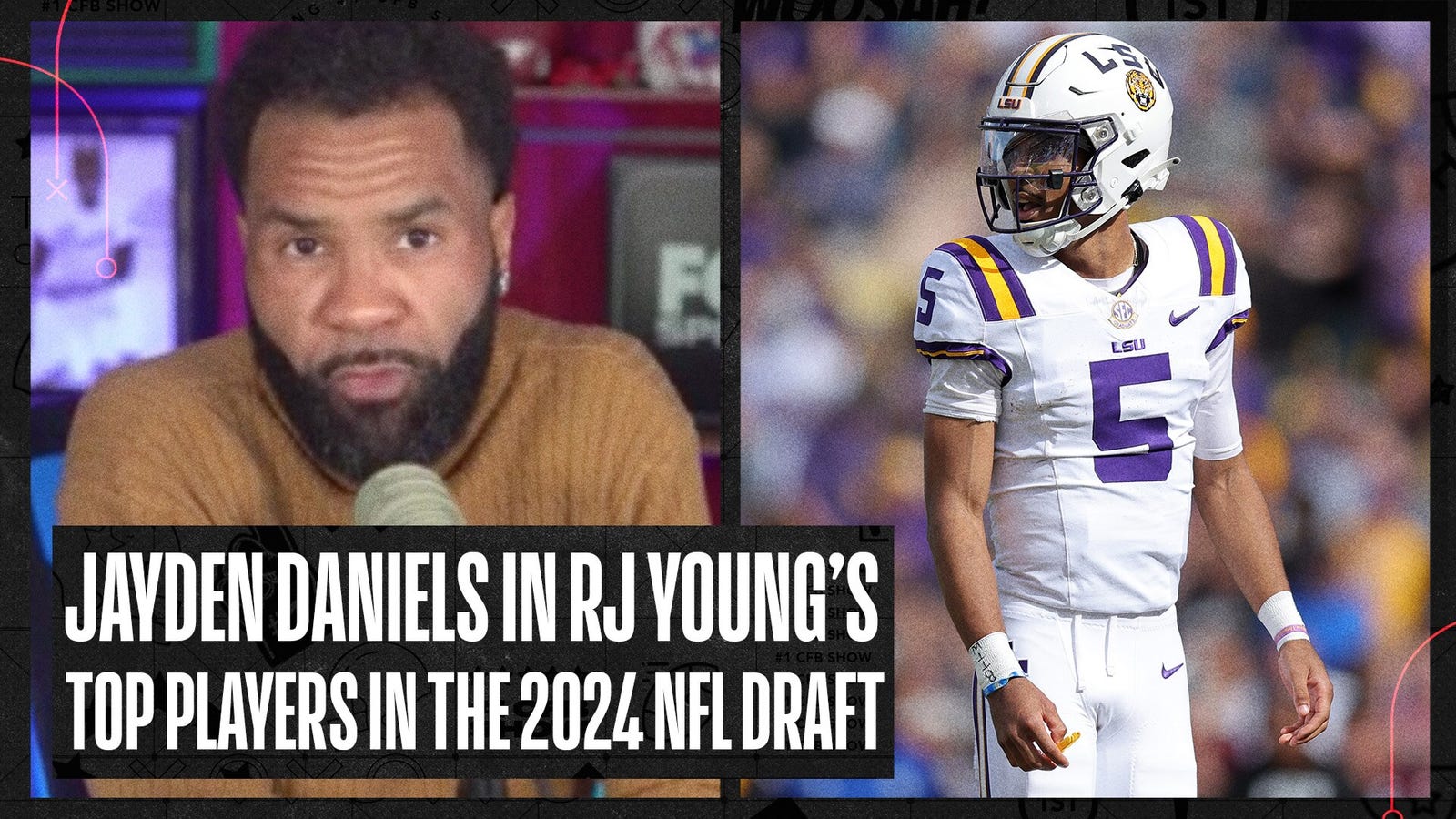 Jayden Daniels and Rome Odunze in RJ Young's among R.J. Young's best players in the 2024 NFL Draft