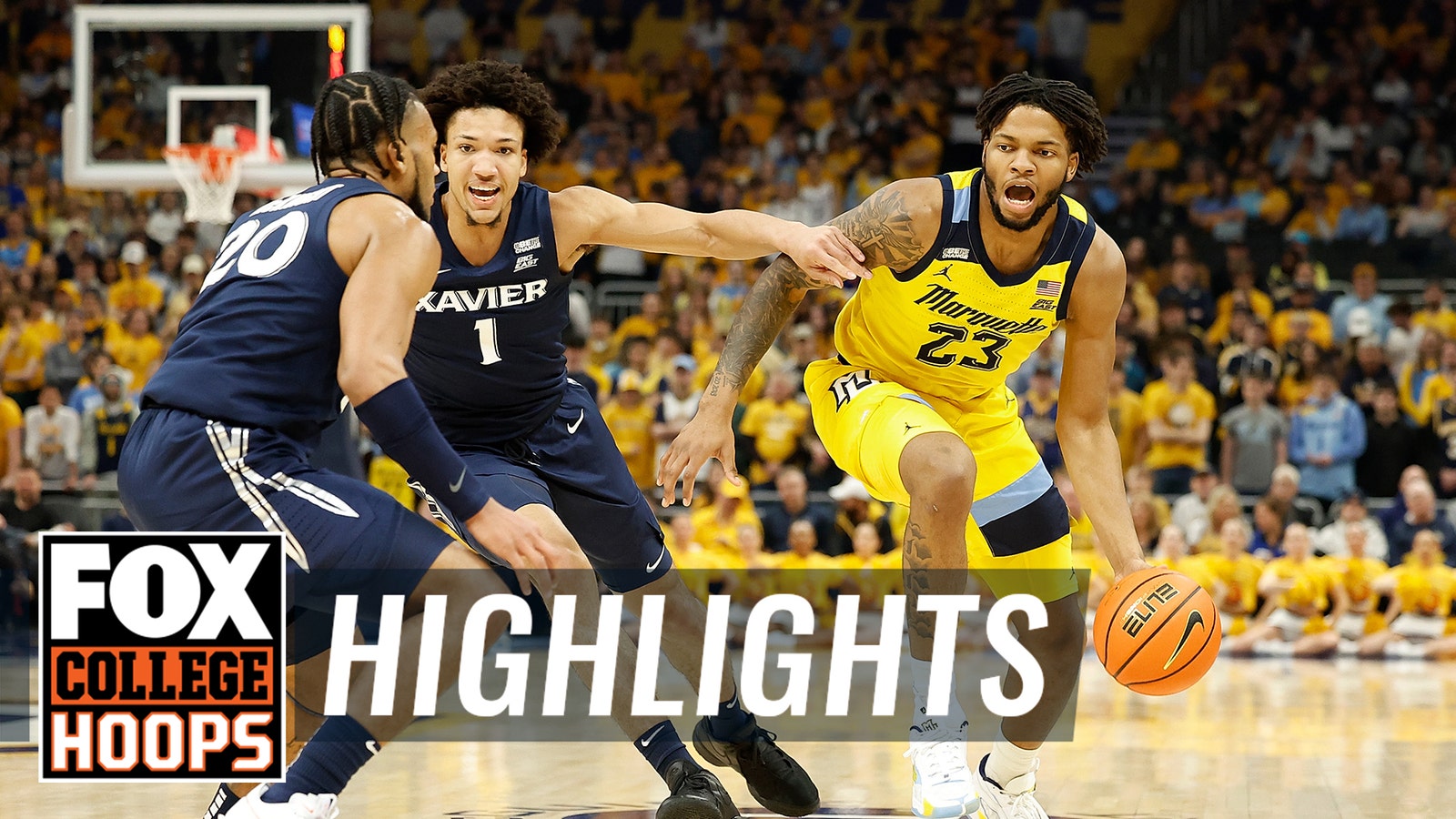Xavier Musketeers vs. No. 7 Marquette Golden Eagles Highlights