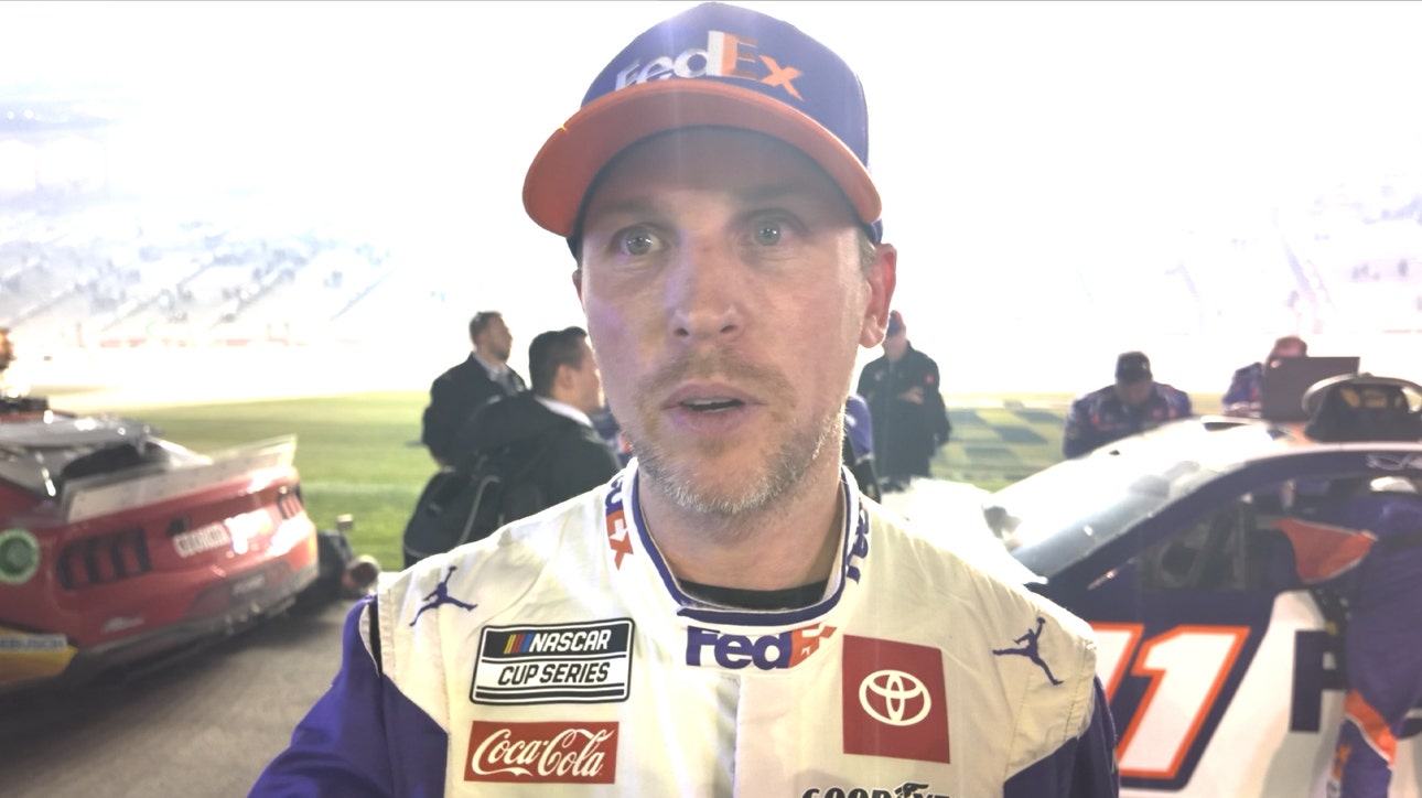 Denny Hamlin discusses his crash 'trifecta' in each stage of the Ambetter Health 400 | NASCAR on FOX