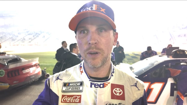 Denny Hamlin discusses his crash 'trifecta' in each stage of the Ambetter Health 400 | NASCAR on FOX