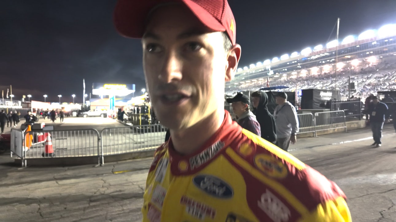Joey Logano talks about leading 27 laps before his wreck at the end of Stage 2 the Ambetter Health 400 | NASCAR on FOX