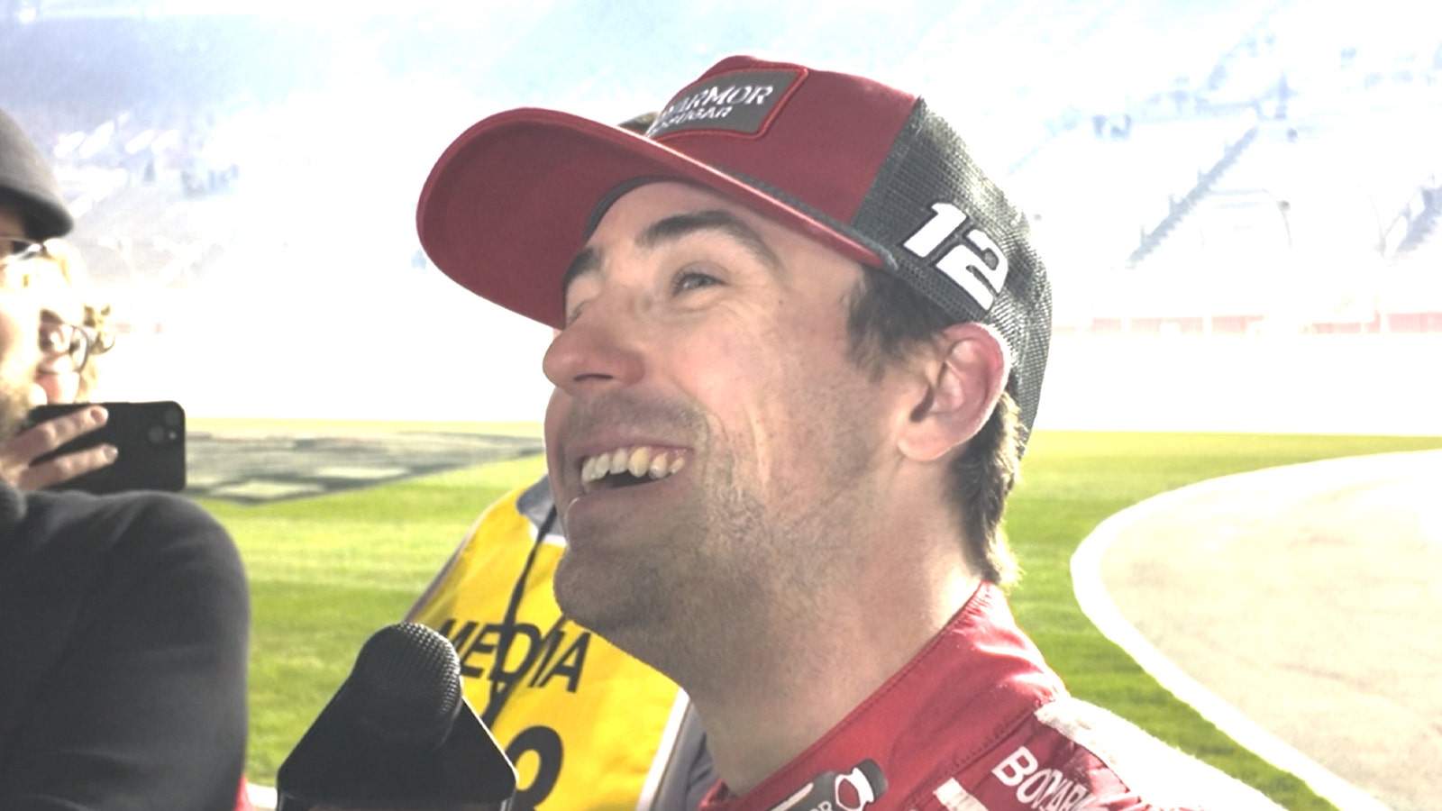 'That was so close' - Ryan Blaney reacts to seeing the photo finish at the Ambetter Health 400