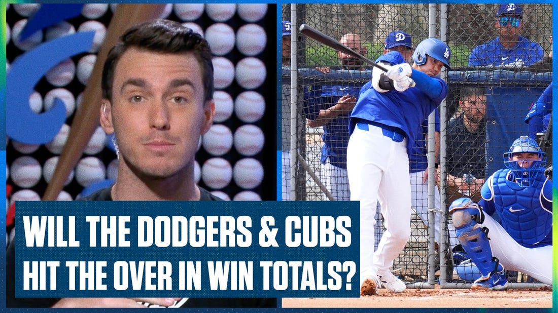 Will the Los Angeles Dodgers & Chicago Cubs hit the over on their 2024 win totals? | Flippin' Bats