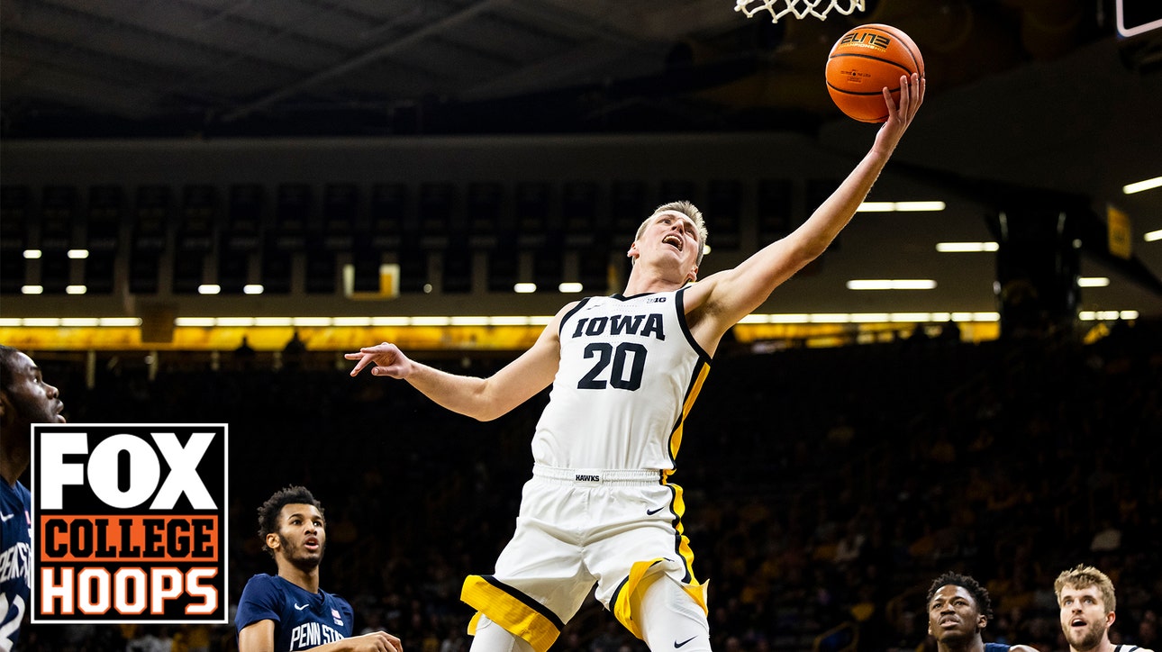 Payton Sandfort records the first triple-double in program history as Iowa holds off Penn State | CBB on Fox