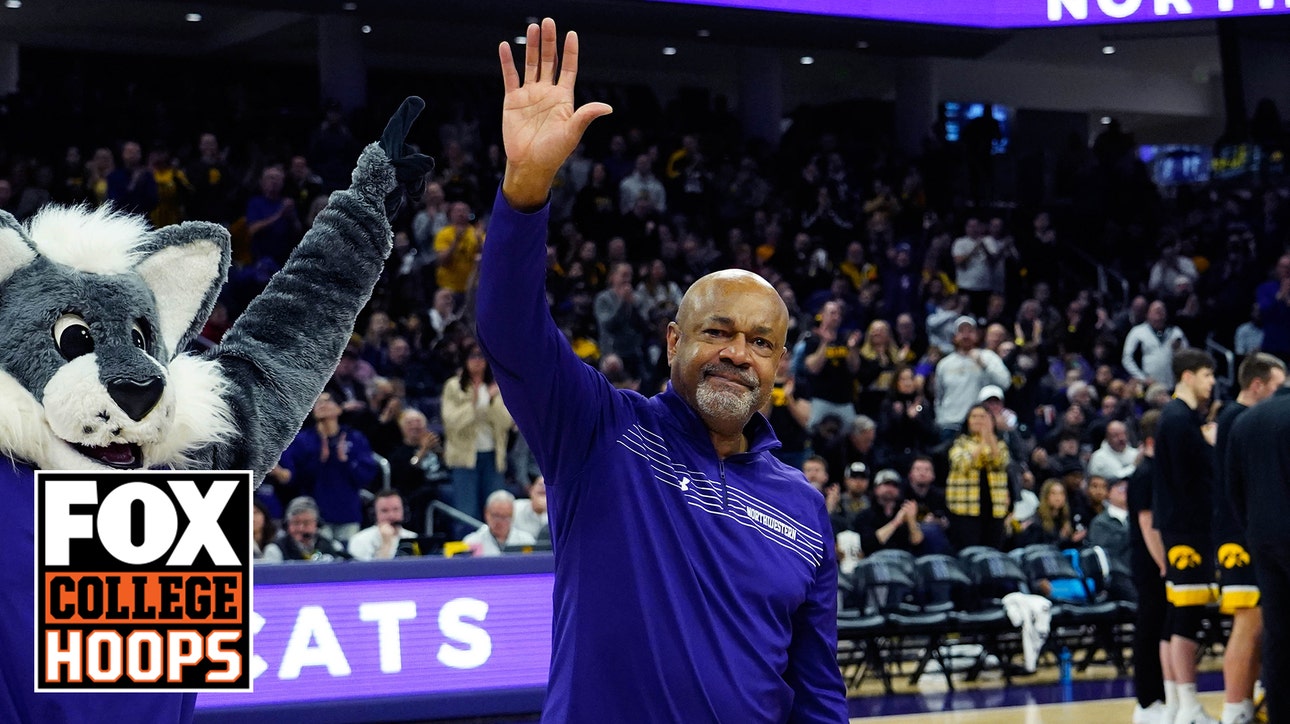 Northwestern's Billy McKinney has his jersey retired for the first time in school history