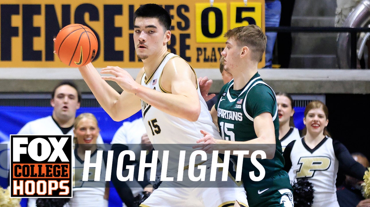 Michigan State Spartans vs. No. 2 Purdue Boilermakers Highlights | CBB on FOX 