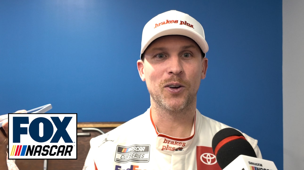 Denny Hamlin on difference with heavy-duty lug nut gun last week | NASCAR on FOX