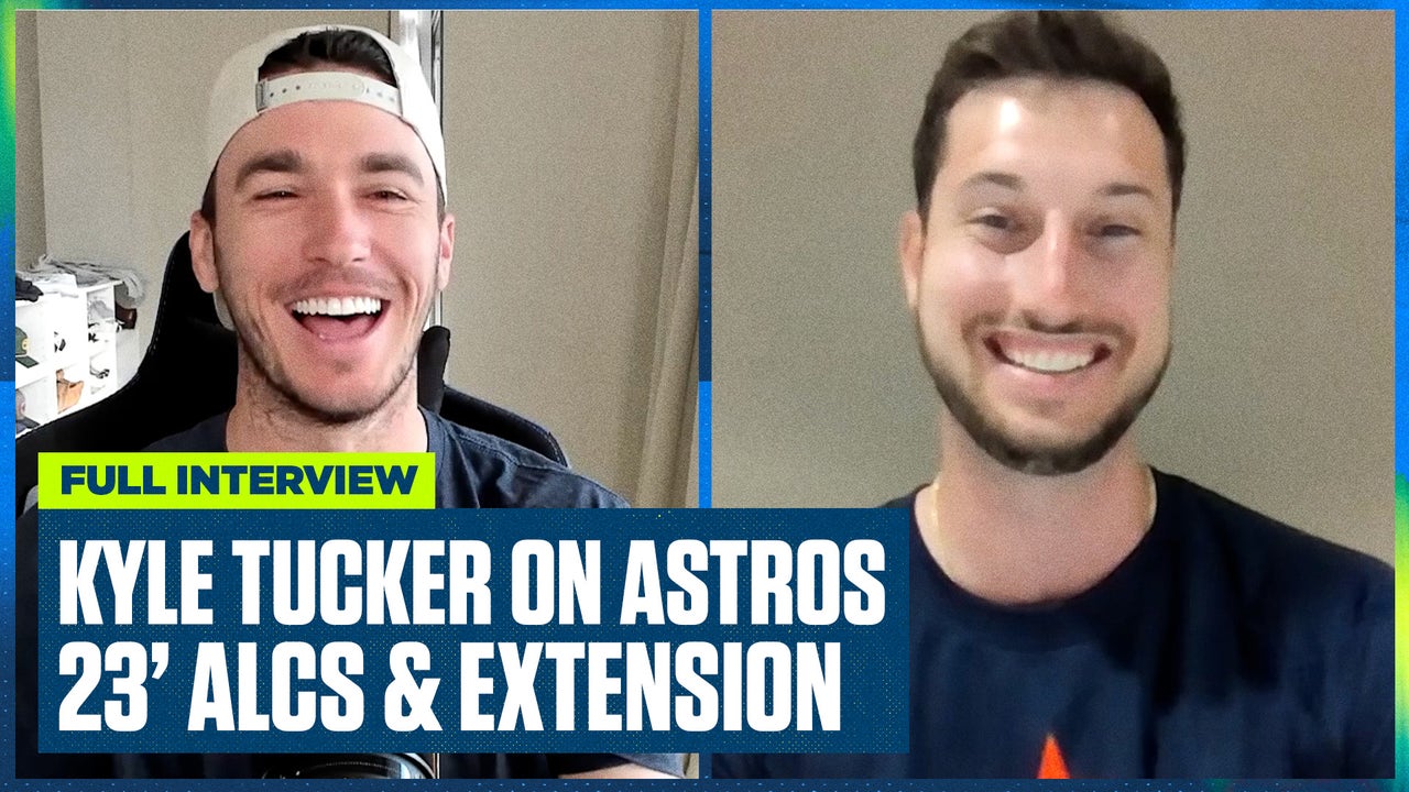 Houston Astros' Kyle Tucker on the ALCS vs Texas Rangers, contract extension talks & more