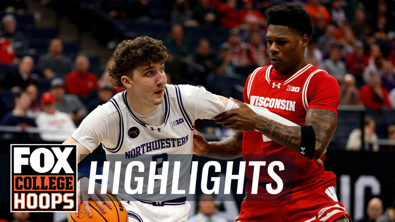 Wisconsin Badgers vs. Northwestern Wildcats 2024 Big Ten Tournament Highlights | CBB on FOX