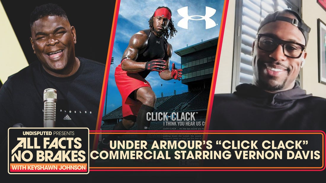 Vernon Davis is known as ‘Click Clack’ after staring in an Under Armour commercial | All Facts No Brakes 