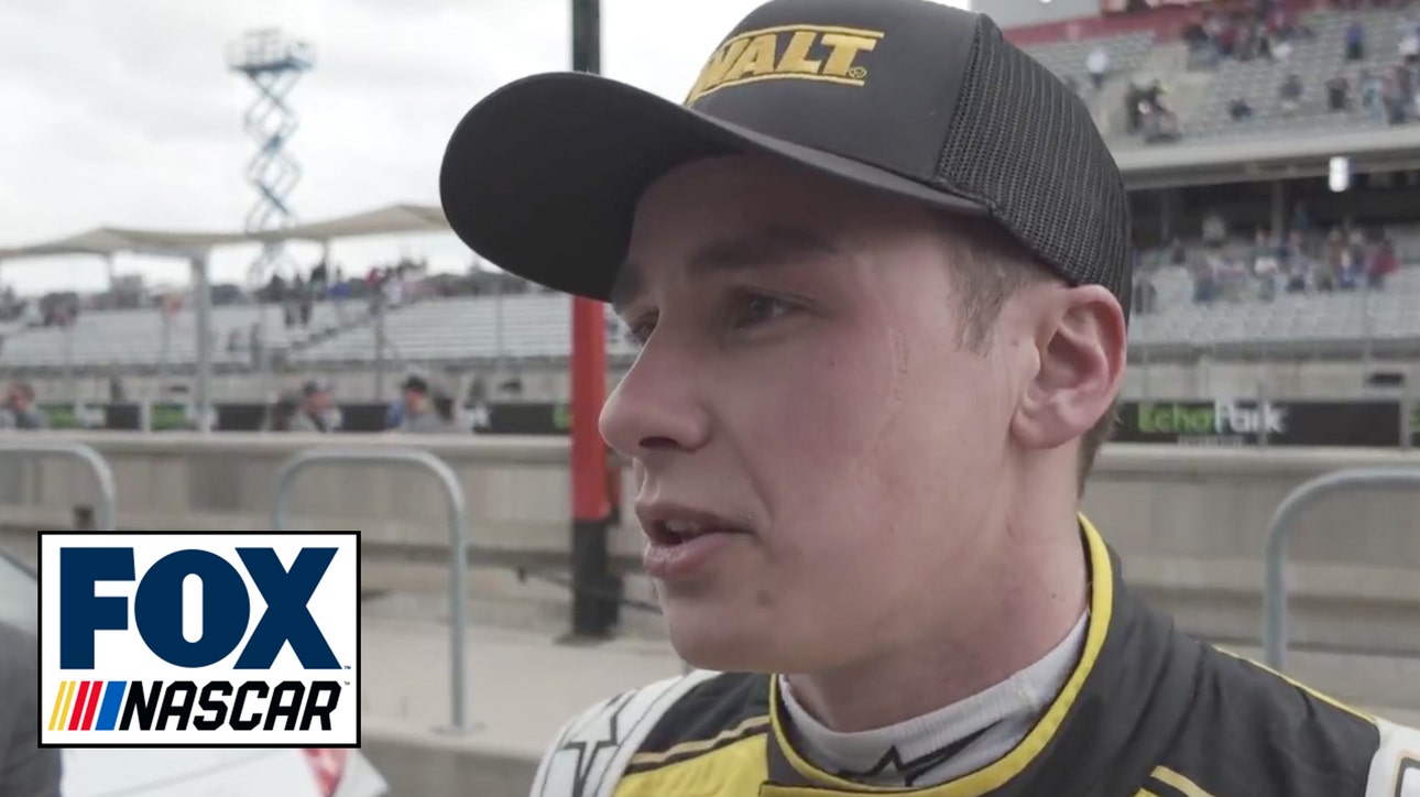 Christopher Bell talks about his second place finish and incidents with Kyle Busch and Kyle Larson | NASCAR on FOX