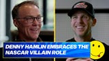 Denny Hamlin tells Kevin Harvick he’s embraced being the villain in NASCAR ‘I feed off of it!’