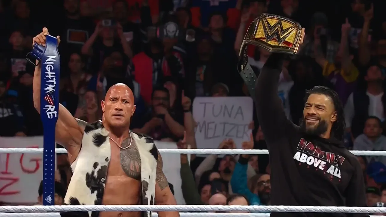 Roman Reigns and The Rock destroy Seth Rollins, Cody Rhodes before WrestleMania  DESCRIPTION:  