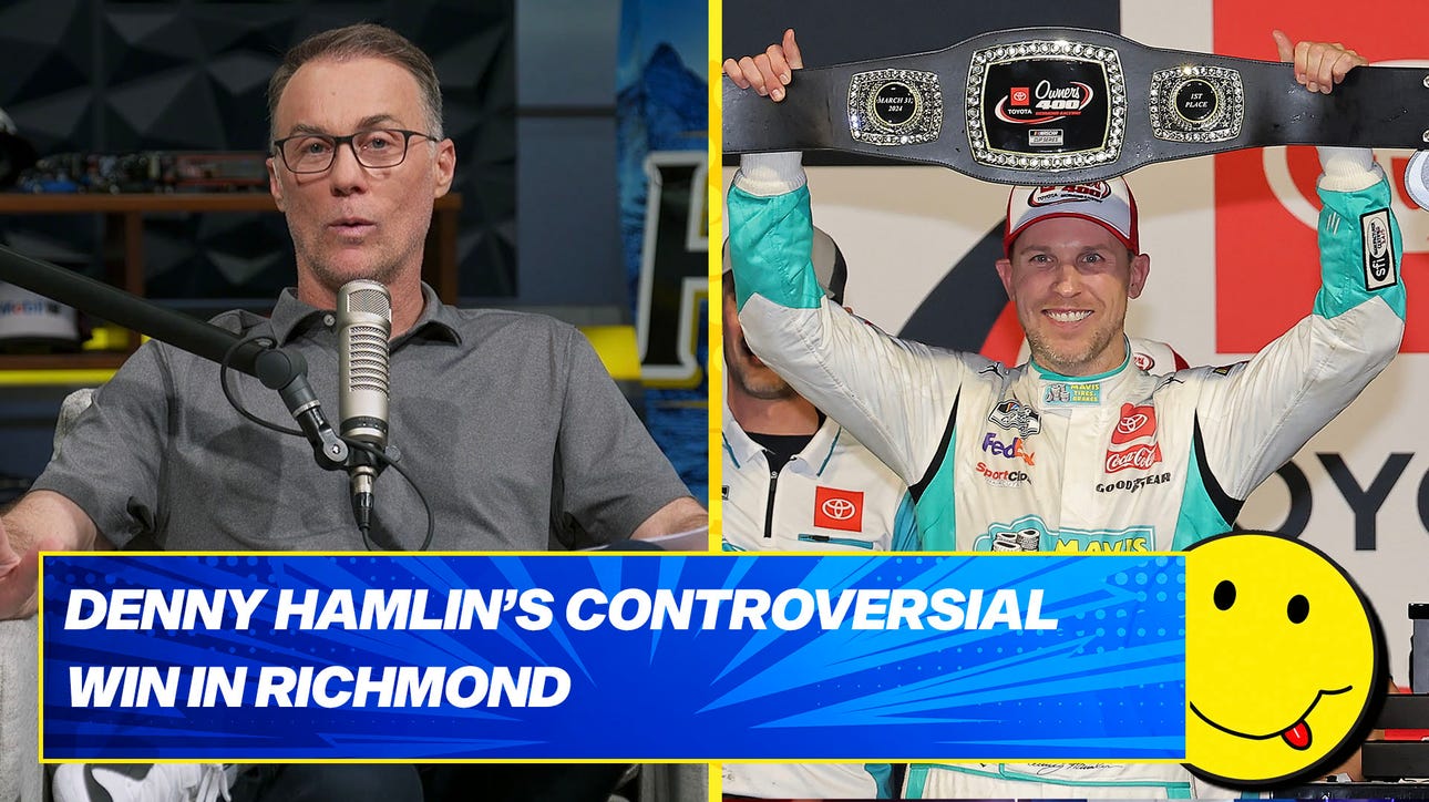  Kevin Harvick reacts to the controversial finish at Richmond: Did Hamlin jump the final restart?