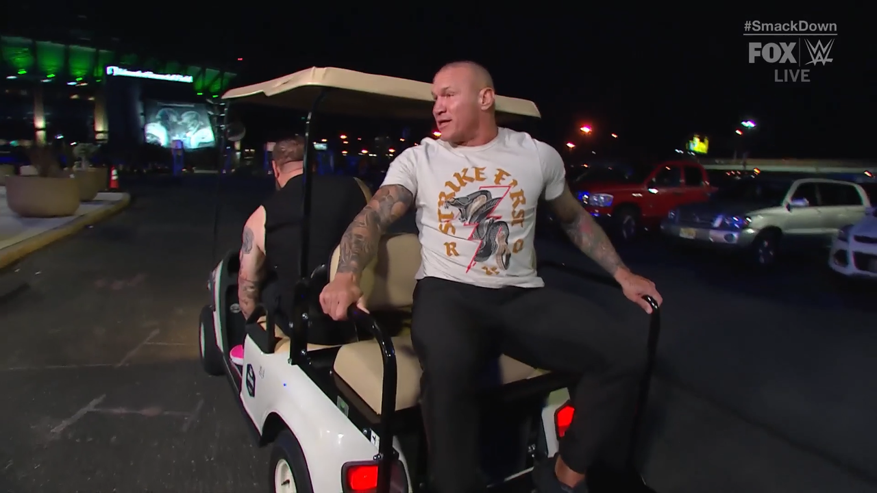 Randy Orton, KO chase Logan Paul across the street in Philadelphia on WrestleMania Eve