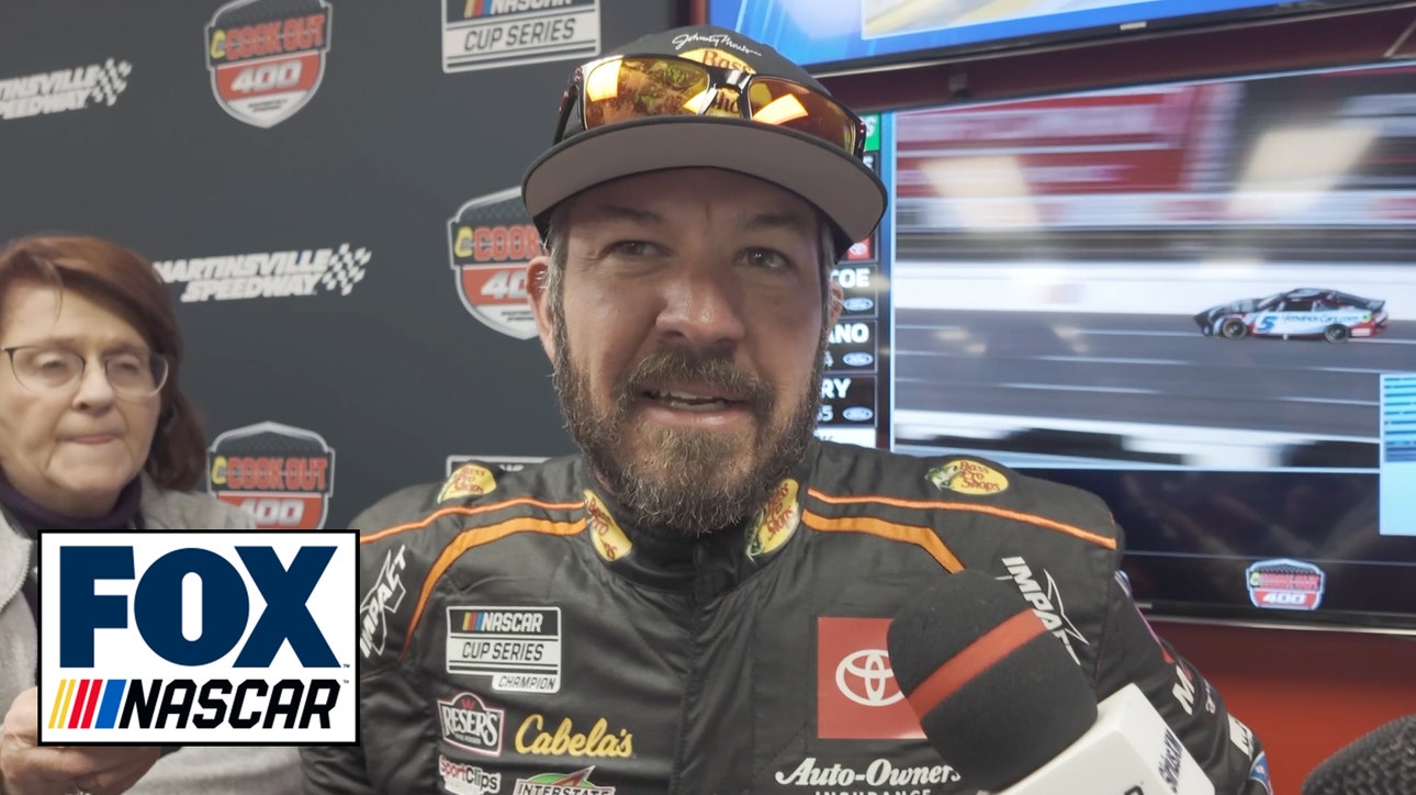 Martin Truex Jr. speaks on the restart zone and how it affected the race in Richmond | NASCAR on FOX
