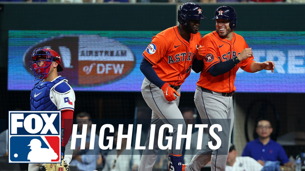 Houston Astros Vs. Texas Rangers Highlights 