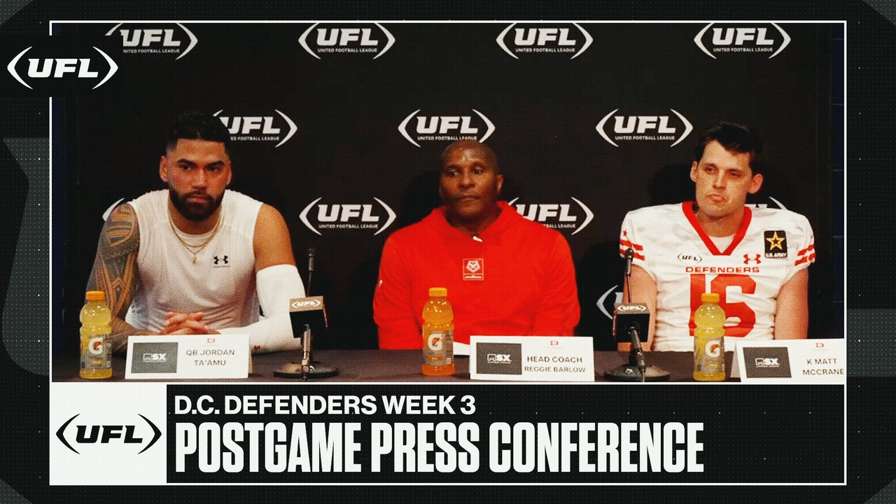 D.C. Defenders Week 3 Postgame Press Conference | United Football League