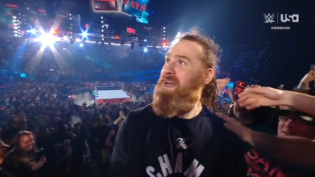 Sami Zayn iconic entrance through front door for hometown show after Jey Uso walk out 