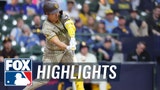 Padres vs. Brewers Highlights | MLB on FOX