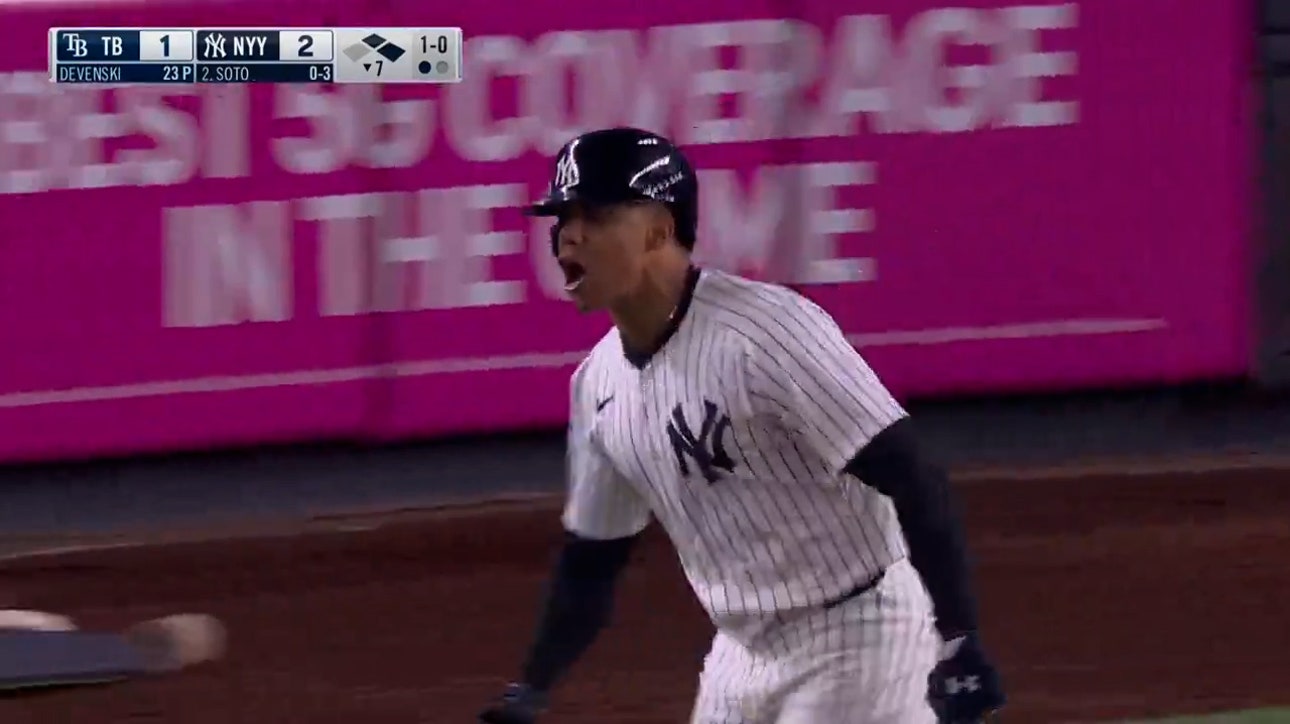 Juan Soto CRUSHES a three-run home run to extend Yankees lead over Rays