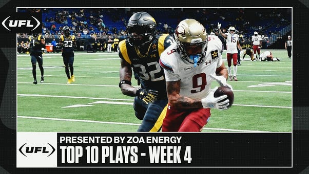 UFL Top 10 Plays from Week 4 presented by ZOA Energy | United Football League