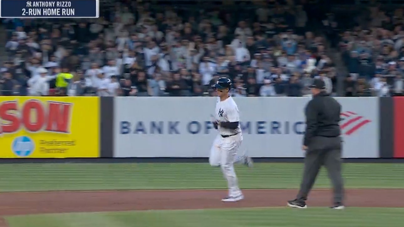 Anthony Rizzo crushes a two-run homer, extending the Yankees' lead vs. the Athletics