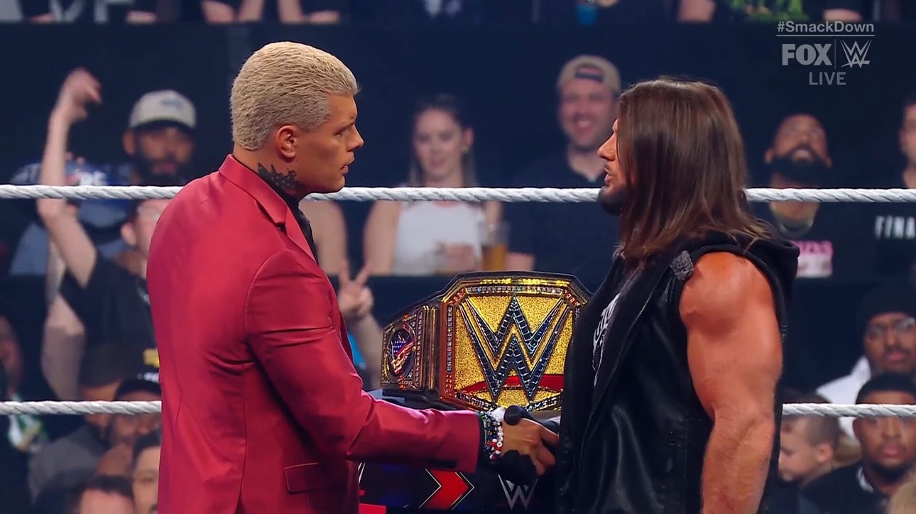 Cody Rhodes, AJ Styles Undisputed WWE Title Match contract signing, ‘This is a MUST-WIN.’ 