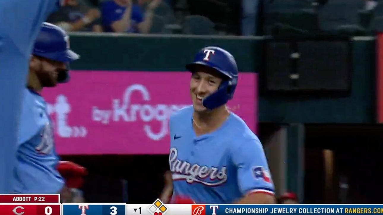 Rangers' Wyatt Langford's first MLB home run is and inside-the-parker 